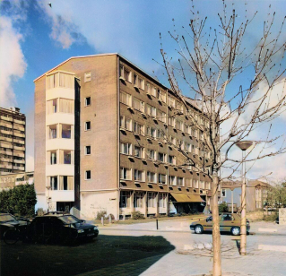 Back of the building in the 2000s